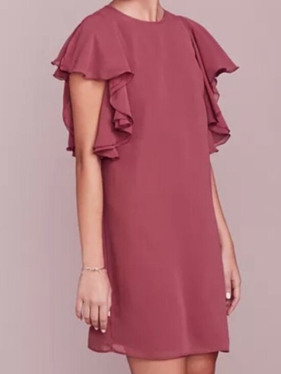 LC Lauren Conrad Dresses & Skirts - Lauren Conrad Flutter Sleeve Shift Dress